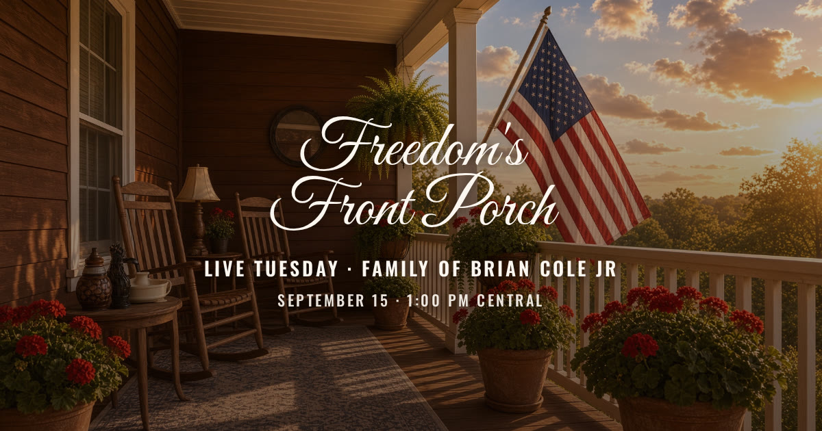 Freedom's Front Porch live Tuesday September 15 with Delicia Cole and Loretta Cole-Donnette